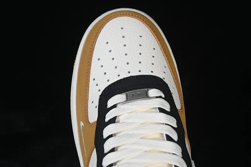 All Categories Nk Air Force 1 Air Force Series Nk Air Force 1 Low Air Force Low Nike Air Force 1'07 Low White Wheat Black Splicing Air Force One Low Casual Shoes IH0687-700